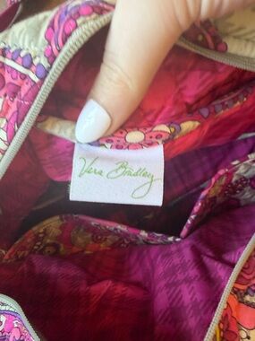 Vera Bradley Hot Pink Quilted Floral Tote